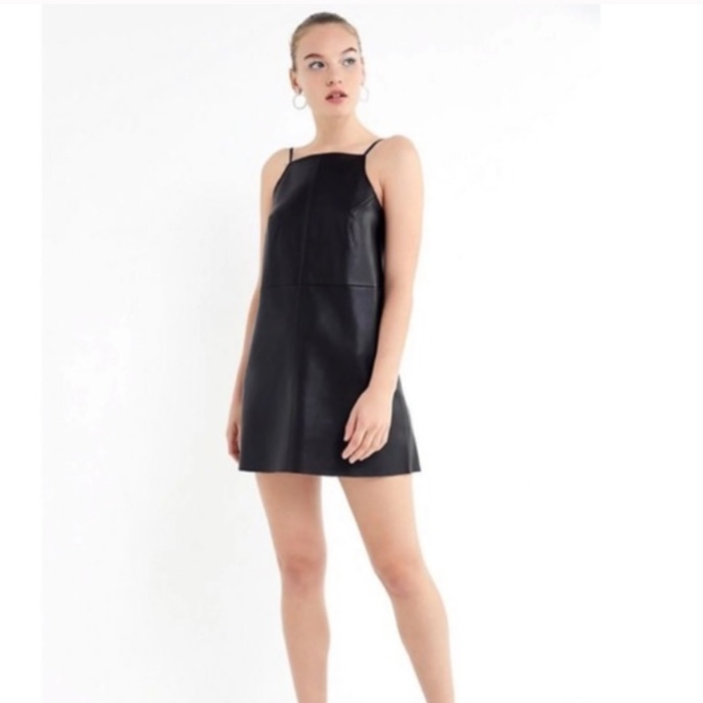 Urban Outfitters Faux Leather Mini Dress